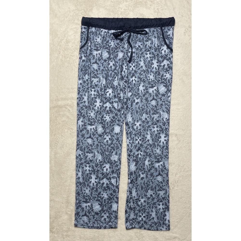 Lucky Brand Lounge Sleep Pajama Pants Women's Large Pull-On Super Soft Floral